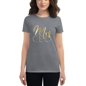 Mrs. CEO-Gold Women's short sleeve t-shirt