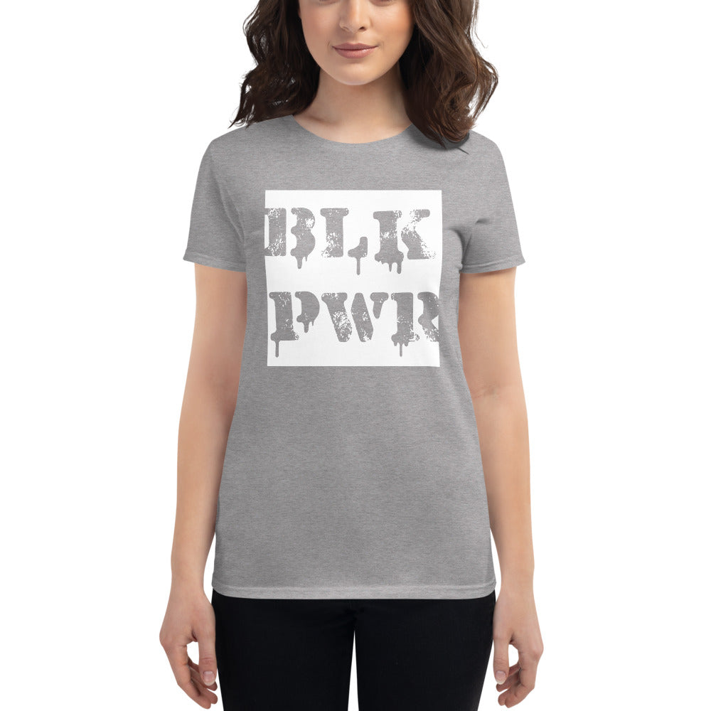 "BLK PWR" Women's short sleeve t-shirt