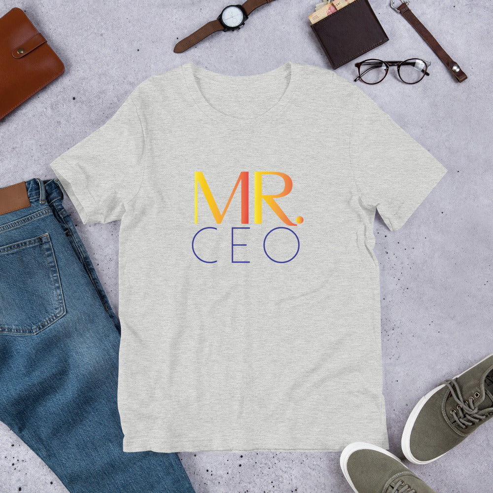 Mr. CEO-Blue/Orange Short-Sleeve Unisex T-Shirt