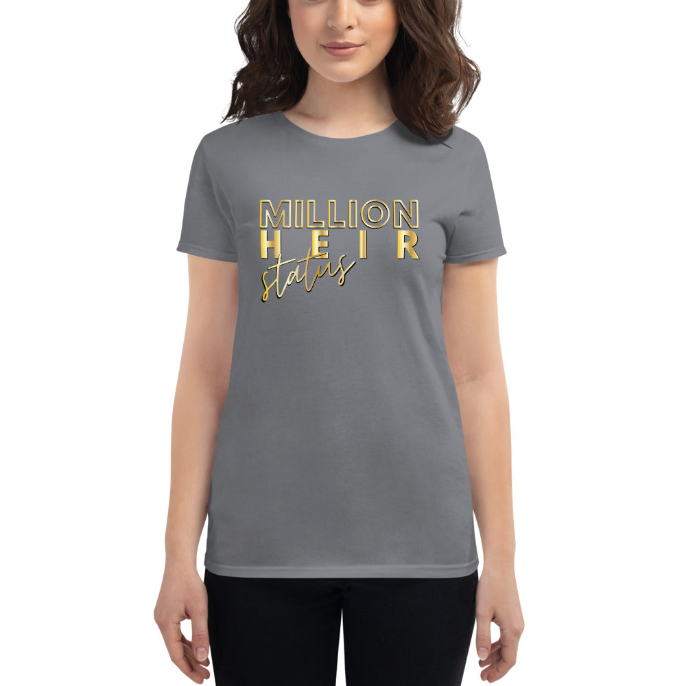 “MillionHEIR Gold” Women's short sleeve t-shirt