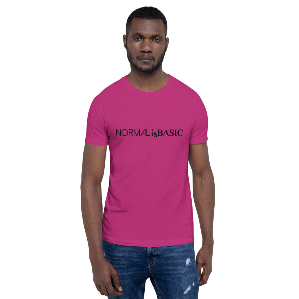 "Normal is Basic" Short-Sleeve Unisex T-Shirt