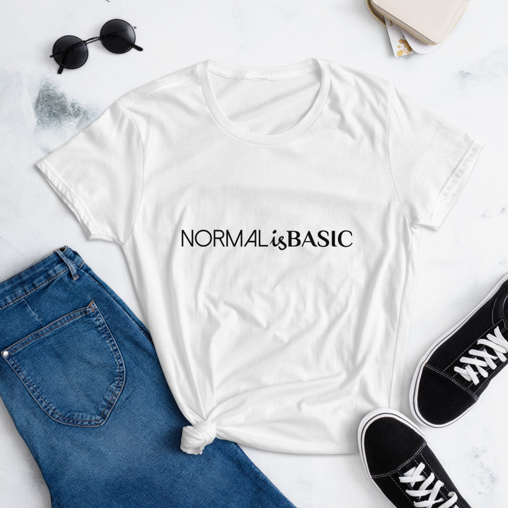 "Normal is Basic" Women's short sleeve t-shirt